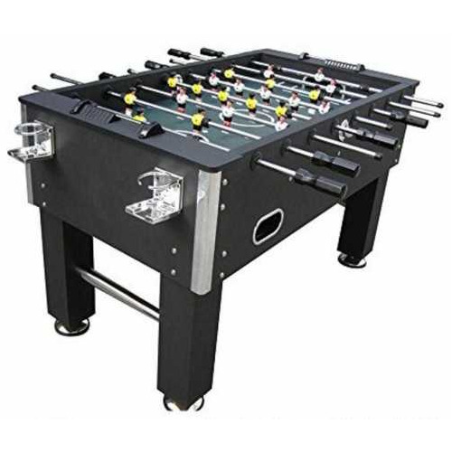 Hollow Steel Rods Soccer Table - Color: Green/black