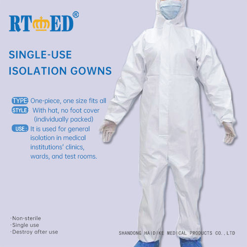 Smooth Finish Disposable Isolation Coverall