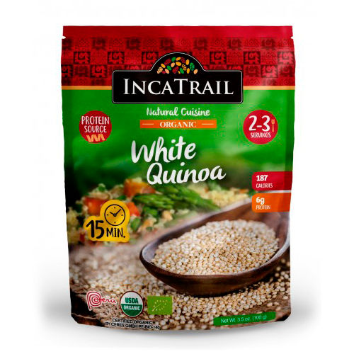 Organic White Quinoa Grains Calories: 187.0