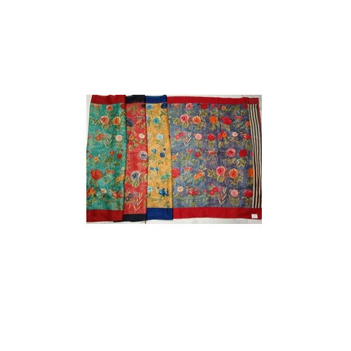 Ladies Attractive Kota Silk Saree - 6.3 M Length With Unstitched Blouse Piece, Multi Color Printed Design For All Seasons