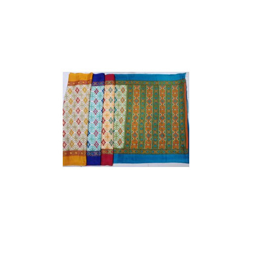 Ladies Printed Kota Silk Saree - Color: Multi Color
