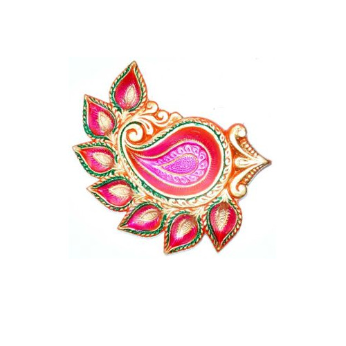 Decorative Handmade Terracotta Diyas - Multicolor, Varying Sizes | Eco-Friendly, Perfect for Diwali, Weddings, and Special Events