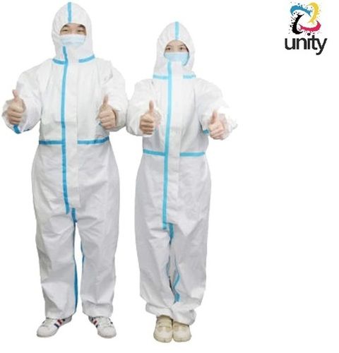 Antistatic Non Woven and Water Repellent Full Sleeve Chemical Protective Clothing