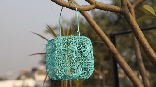 Green Designer Handicraft Hanging Lantern