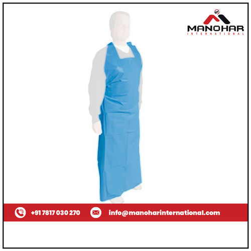 Blue Colored Medical Disposable Apron Age Group: All