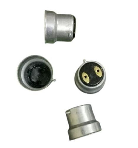 Round B22 Bulb Cap - Color: Silver