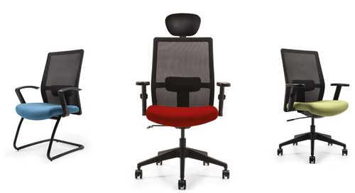 Machine Made Mesh Cantilever Visitor Chair