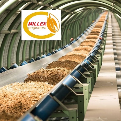 Inclined Belt Conveyor - Color: Grey