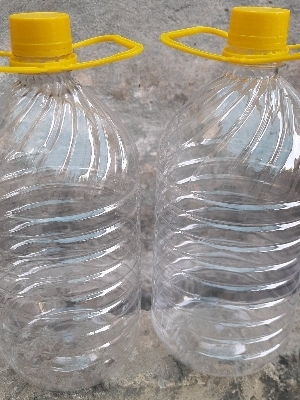 White Plastic Empty Bottle For Toilet Cleaner Packaging
