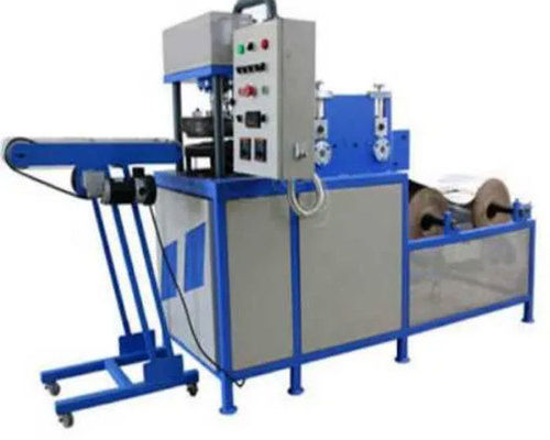 Blue And Grey Single Phase Fully Automatic Papers Plates Making Machine