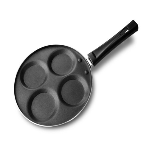 4 Cavity Nirlon Non Stick Uttapam Pan Interior Coating: 5 Layer Nonstick Spray Coated