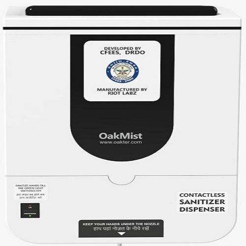 DRDO developed OakMist Contactless Sanitizer Dispenser: 5 liter Capacity