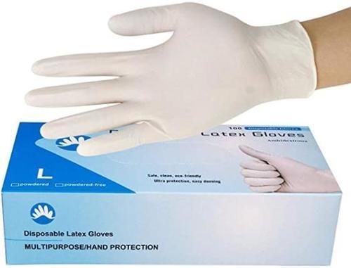 White Colored Disposable Gloves Grade: Medical