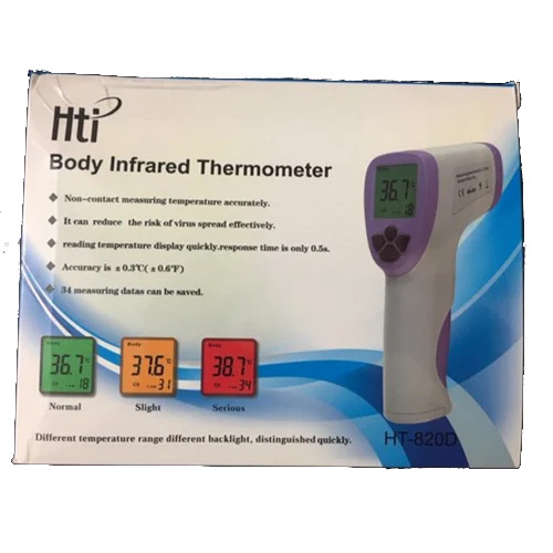 Laser Temperature Detector Gun - Plastic Body, Measures Body and Object Temperature, Ideal for Health Care and Daily Use