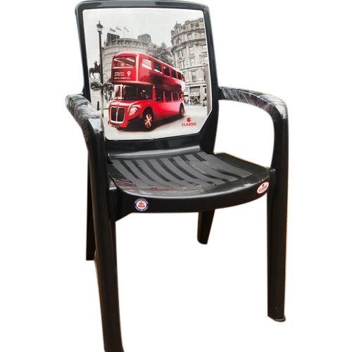 Black Color Moulded Plastic Chair Home Furniture