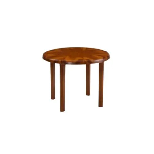 Moulded Plastic Munch Dining Table - 760x900x850mm, Brown Color, Durable Design, Contemporary Style, New Condition, 3-Year Warranty