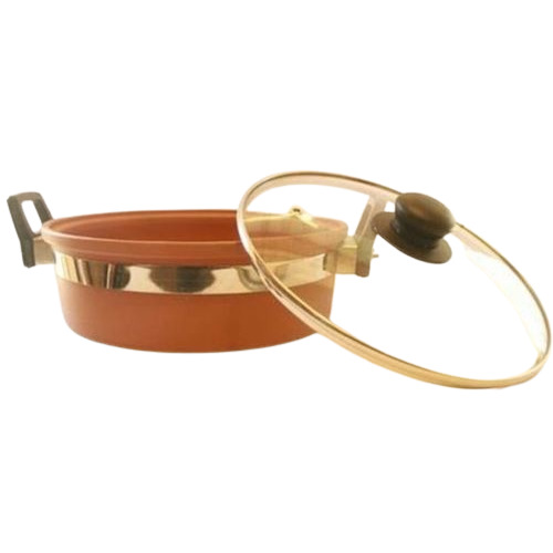 Flat Cooking Clay Kadai With Glass Lid - Warranty: Manufacturer Warranty