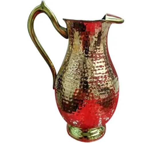 Hammered Copper Drinking Water Jug - Material: Metal