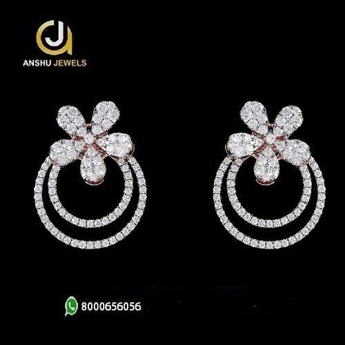 Round Brilliant Cut Fine Finishing Diamond Earrings