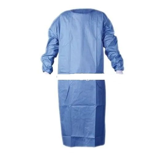 Blue Disposable Hospital Gown