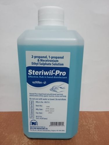 Steriwil Pro 500Ml Alcohol Based Hand Disinfectant External Use Drugs