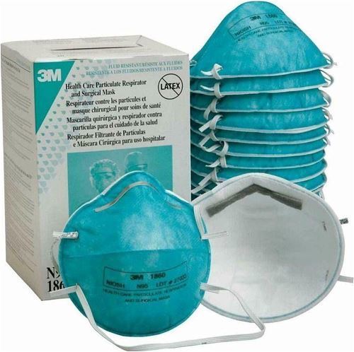 Blue Colored N95 8210 Mask Application: Medical And Domestic