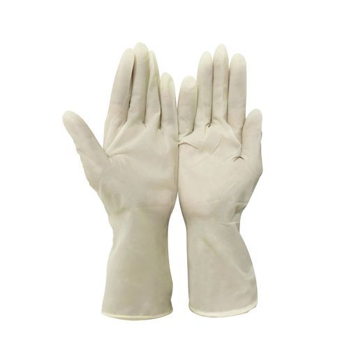 White Color Latex Gloves