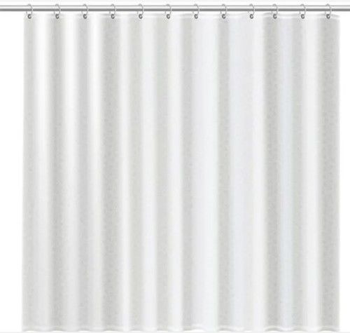 Plain Dyed White Color Shower Curtain