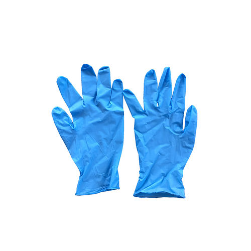 Blue Plain Disposable Nitrile Glove