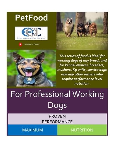 Fat And Protein Rich Professional Working Dog Food K9