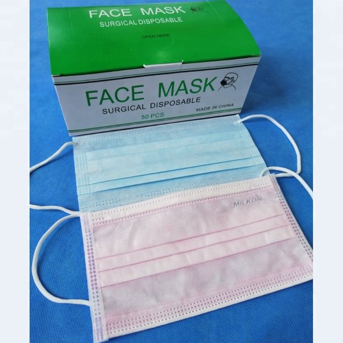Disposable 3 Ply Non Woven Face Mask Application: Medical And Domestic
