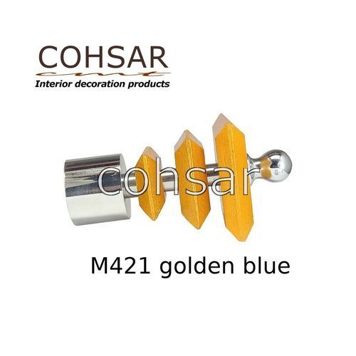 M421 Golden Blue Curtain Bracket Finial