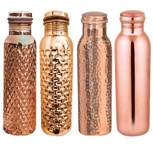 Round Shape Leak Free Copper Water Bottle