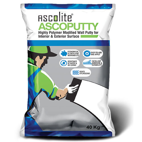 Ascolite Ascoputty 40 Kg Highly Polymer Modified Wall Putty