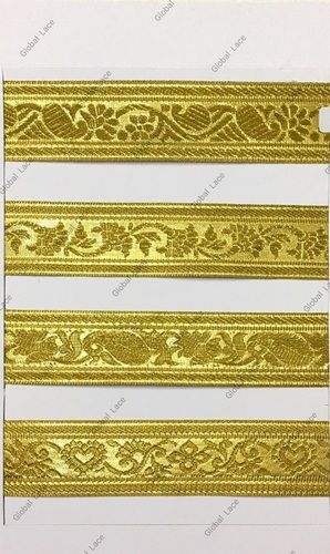 Designer Metallic Jacquard Trim