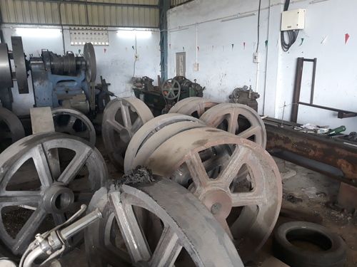 White Heavy Duty Cast Iron Wheels