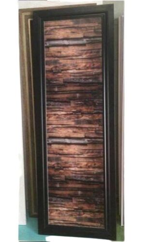 Pvc Printed Bathroom Door - Color: Brown