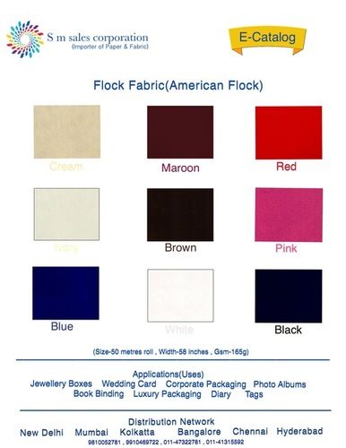 Tear-Resistant Many Colors Flock Fabric