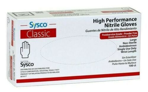 Sysco Classic Disposable Nitrile Gloves