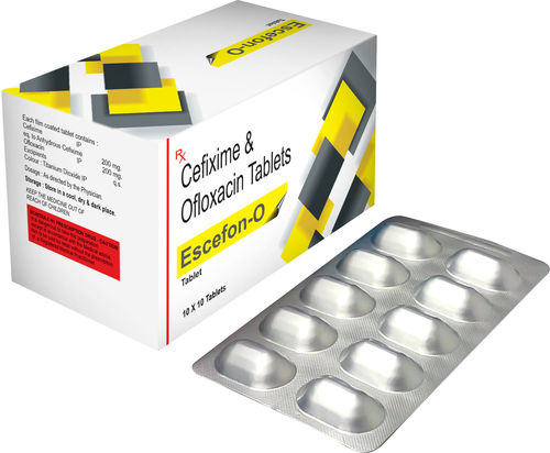 Cefixime 200 mg + Ofloxacin 200 mg Tablet