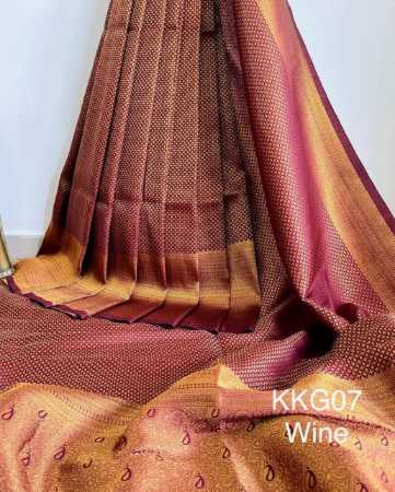 Washable Saree Banarasi Fancy Kora Muslin Multi Patola