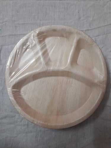 12" Round Compartment Areca Plate