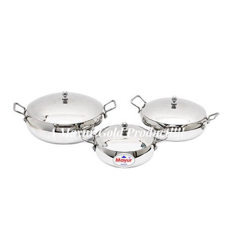 Stainless Steel Handi Set With Mirror Finish Thickness: 20 Gauge