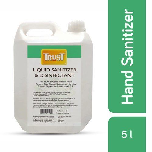 Liquid Hand Sanitizer And Disinfectant 5L Age Group: Suitable For All Ages