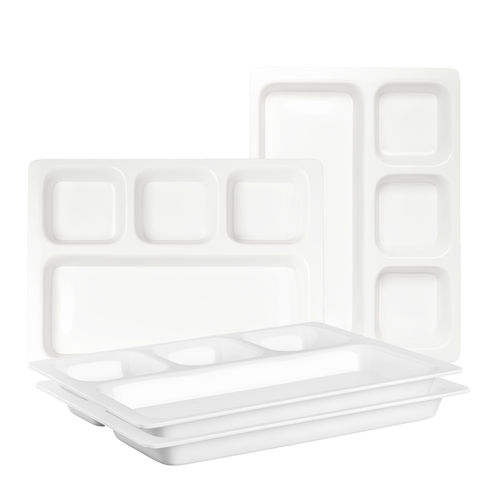 Acrylic 4 Compartment Rectangular Thali