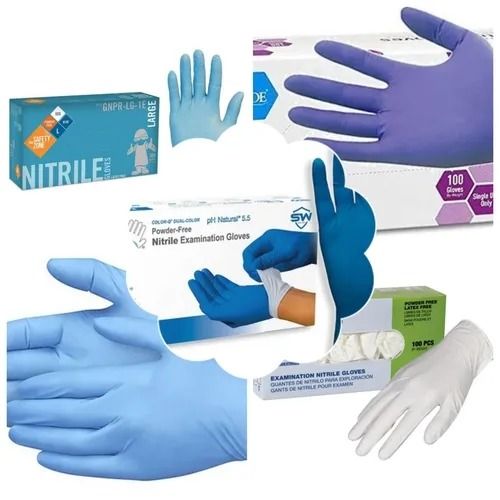 Various Powder Free Nitrile Examination Gloves