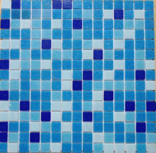 Blues 327 Mm X 327 Mm Glass Mosaic Tiles