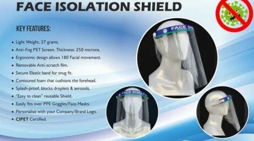 Termoplast Normal Type Face Isolation Shield Gender: Unisex