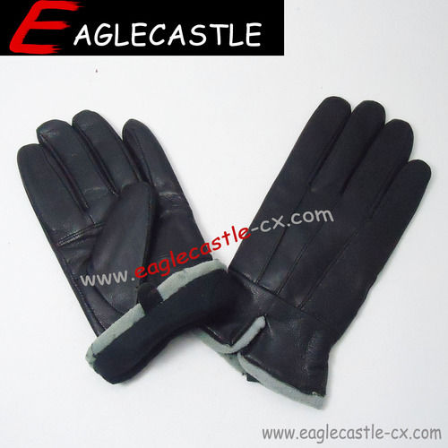 2021 New Fashion Sheepskin Lamb Fur Cheap Personalized Classic Men Leather Gloves