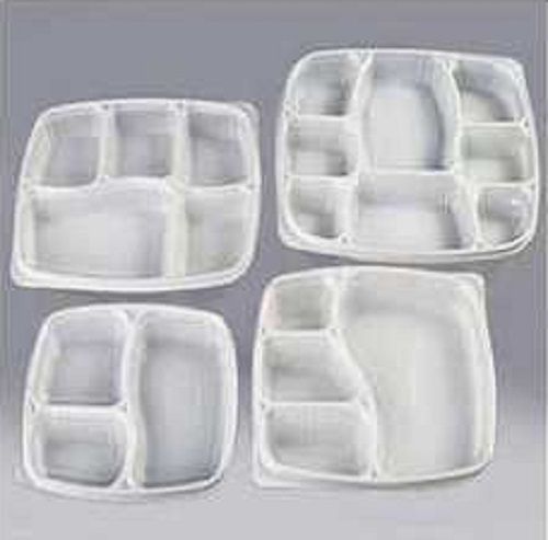 White Plastic Meal Tray